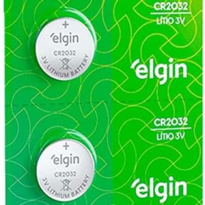Bateria de Lítio CR2032 Cartela com 5 unidades 3v Elgin - Moeda