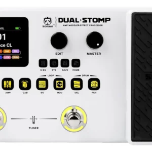 Soran Pedais De Guitarra Multi-efeitos Duais Processador 99 Branco