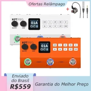 [Do Brasil] Yuimer KPTPRO Pedaleira Guitarra Baixo Efetor TANK-G Blackbox Black Box Pedal Aprimorada KPT PRO Do M-VAVE