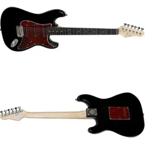 Guitarra Elétrica Giannini G-100 Standard Choupo Preta 3 Captadores Single Coil