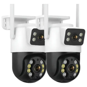 Kit 2 Camera Segurança A31 Icsee Prova D'agua Lente Dupla Cor Branco/preto Estary Shop