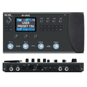 M-VAVE MK-300 Preto Guitar Multi-Effect Processor | ANN Neural Modeling 120AMP/360FX | 10h Battery+300s Looper+128 Drum