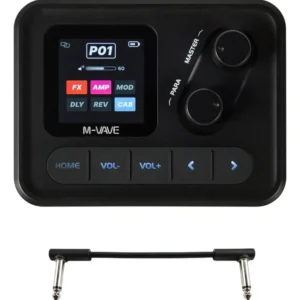 Mvave Pocket Amp Efector Guitarra 80 Presets Cabo Ts 15cm