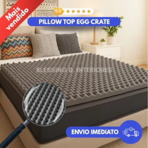 Pillow Top Massageador Colchonete Caixa De Ovo Casca Anti-escaras 6 cm