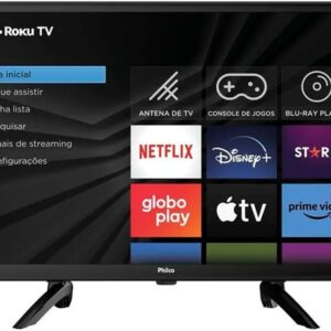 Smart TV 24” Philco PTV24G5YR2CP Roku TV Dolby Audio