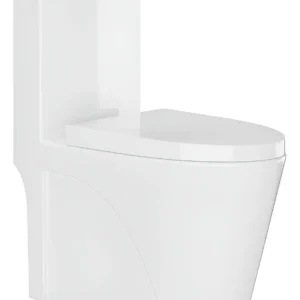 Vaso Sanitário Monobloco Caixa Acoplada Completo - Privada Cor Branco - VAB0002