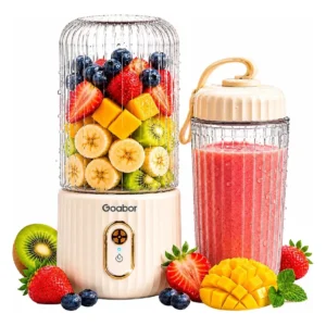 Liquidificador Portátil Gaabor Usb 2 Copos 350ml+280ml Mixer
