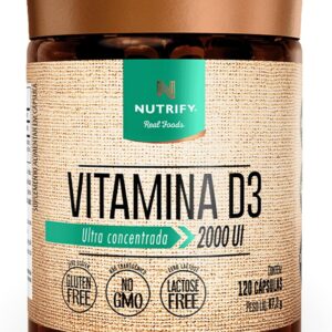 Nutrify - Vitamina D3 2000 UI - 120 Cápsulas