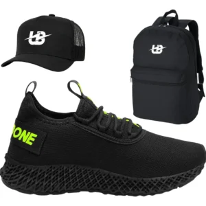Tenis Academia Caminhada Corrida Macio Kit Boné E Mochila
